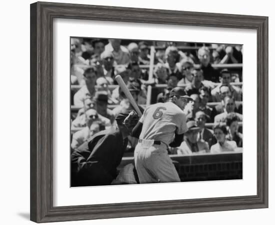 Baseball Player Stan Musial Standing at Bat-null-Framed Premium Photographic Print