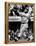 Baseball Player Willie Mays Watching Ball Clear Fence for Home Run in Game with Dodgers-Ralph Morse-Framed Premier Image Canvas