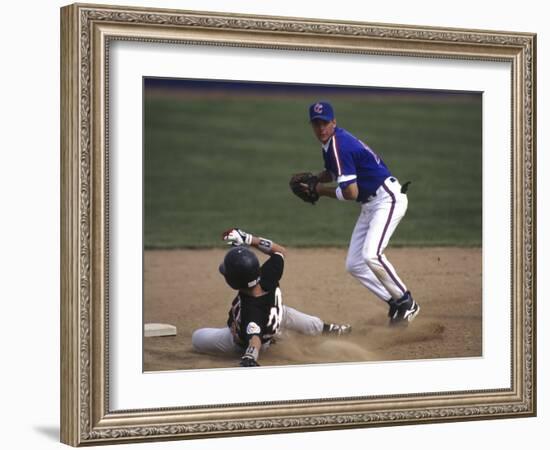 Baseball Players in Action-null-Framed Photographic Print