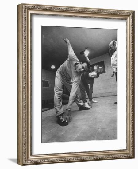 Baseball Players Stan Musial and Red Schoendienst-null-Framed Premium Photographic Print