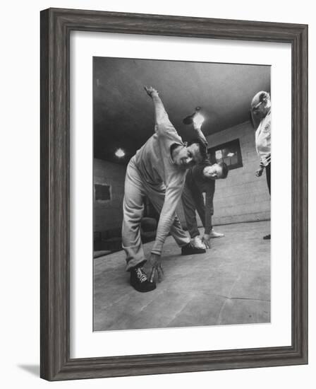 Baseball Players Stan Musial and Red Schoendienst-null-Framed Premium Photographic Print