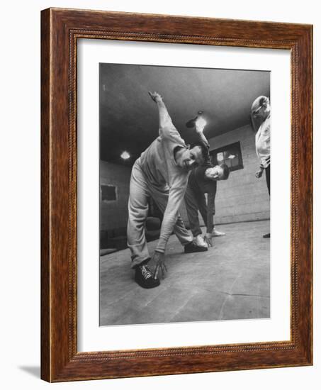 Baseball Players Stan Musial and Red Schoendienst-null-Framed Premium Photographic Print