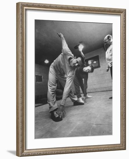 Baseball Players Stan Musial and Red Schoendienst-null-Framed Premium Photographic Print