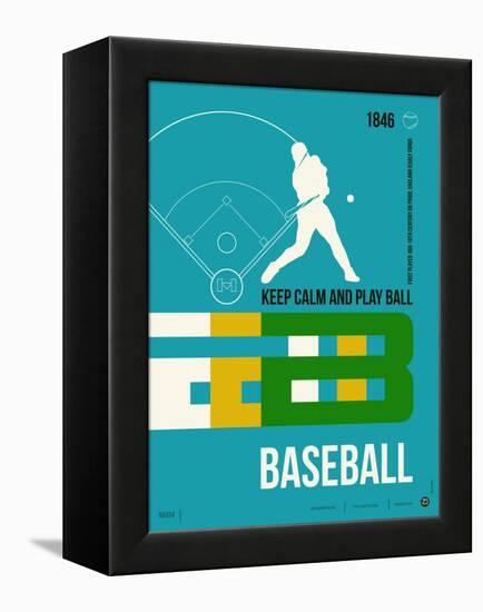 Baseball Poster-NaxArt-Framed Stretched Canvas