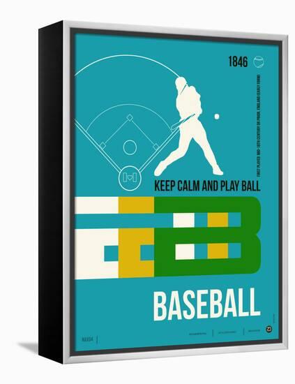 Baseball Poster-NaxArt-Framed Stretched Canvas