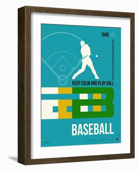 Baseball Poster-NaxArt-Framed Premium Giclee Print