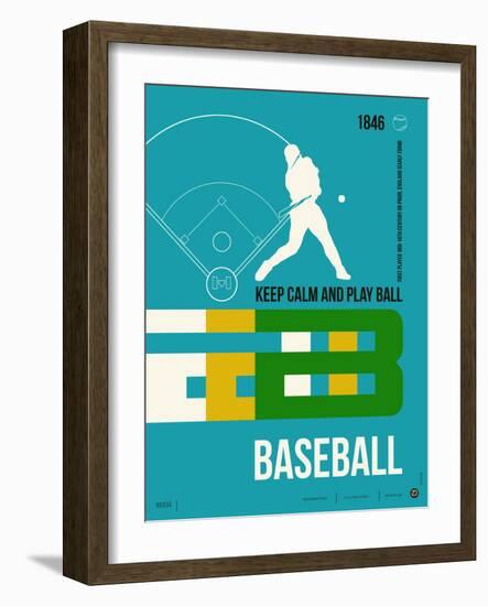 Baseball Poster-NaxArt-Framed Art Print