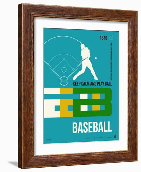 Baseball Poster-NaxArt-Framed Art Print