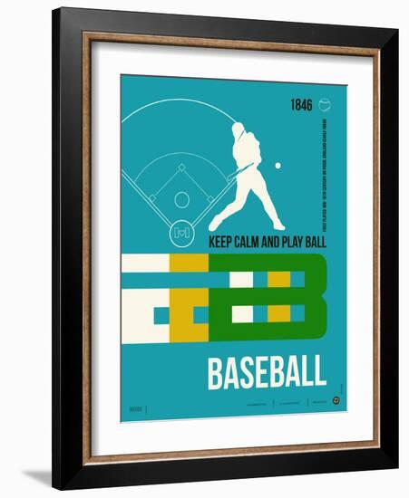 Baseball Poster-NaxArt-Framed Art Print