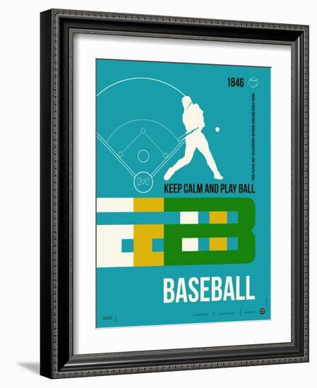 Baseball Poster-NaxArt-Framed Art Print