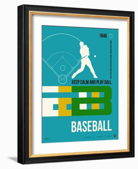 Baseball Poster-NaxArt-Framed Art Print