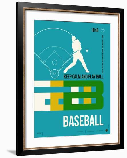 Baseball Poster-NaxArt-Framed Art Print