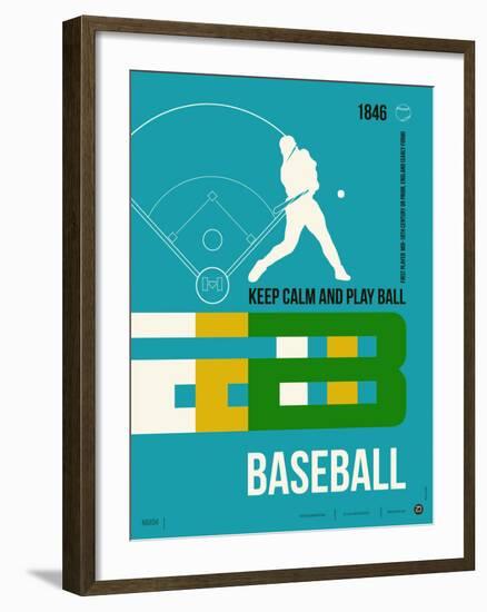 Baseball Poster-NaxArt-Framed Art Print