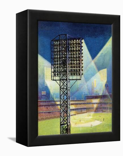 "Baseball Stadium at Night," June 28, 1941-Roy Hilton-Framed Premier Image Canvas