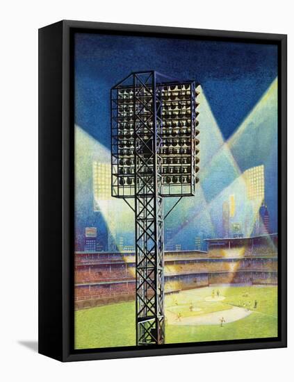 "Baseball Stadium at Night," June 28, 1941-Roy Hilton-Framed Premier Image Canvas