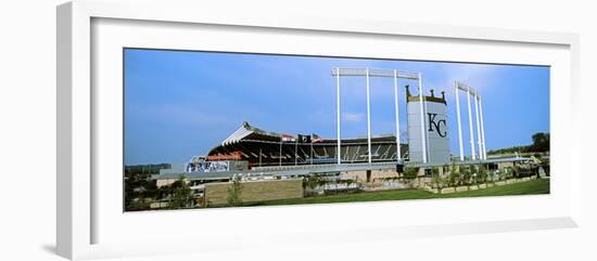 Baseball Stadium in a City, Kauffman Stadium, Kansas City, Missouri, USA-null-Framed Photographic Print