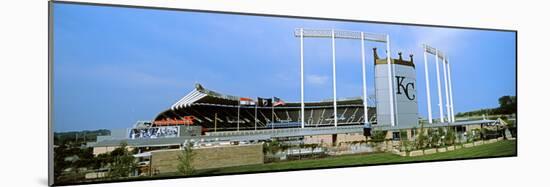 Baseball Stadium in a City, Kauffman Stadium, Kansas City, Missouri, USA-null-Mounted Photographic Print