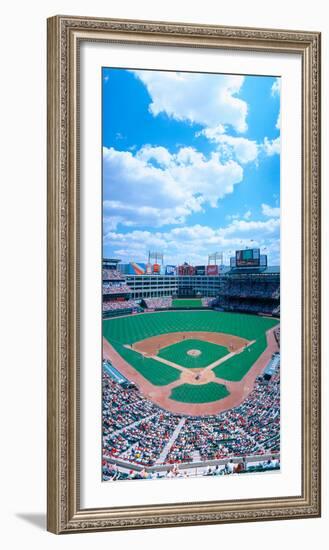 Baseball Stadium, Texas Rangers V. Baltimore Orioles, Dallas, Texas-null-Framed Photographic Print