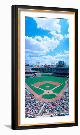 Baseball Stadium, Texas Rangers V. Baltimore Orioles, Dallas, Texas-null-Framed Photographic Print