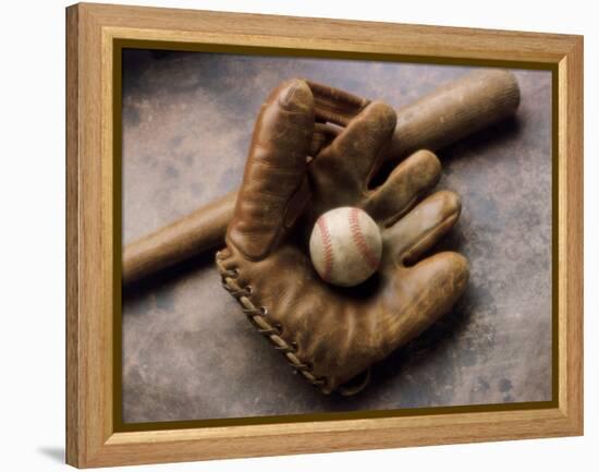 Baseball Still Life-null-Framed Premier Image Canvas