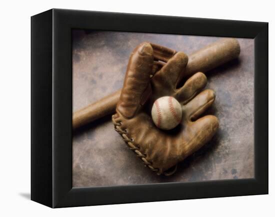 Baseball Still Life-null-Framed Premier Image Canvas