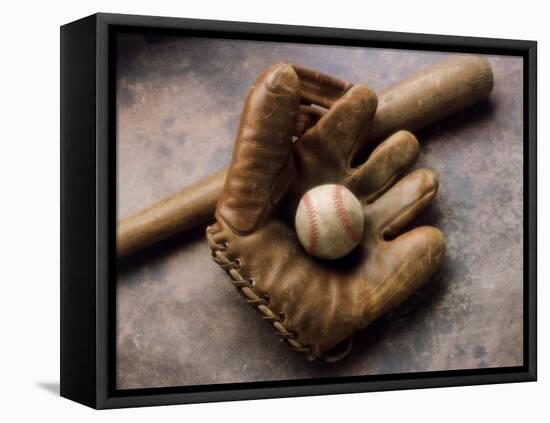 Baseball Still Life-null-Framed Premier Image Canvas