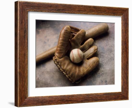 Baseball Still Life-null-Framed Photographic Print