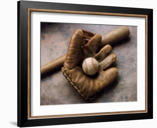 Baseball Still Life-null-Framed Photographic Print