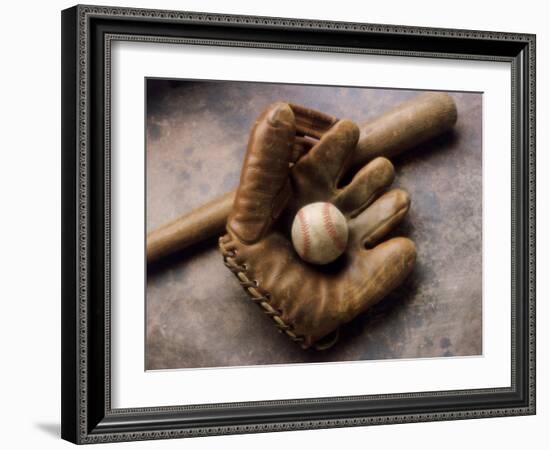 Baseball Still Life-null-Framed Photographic Print