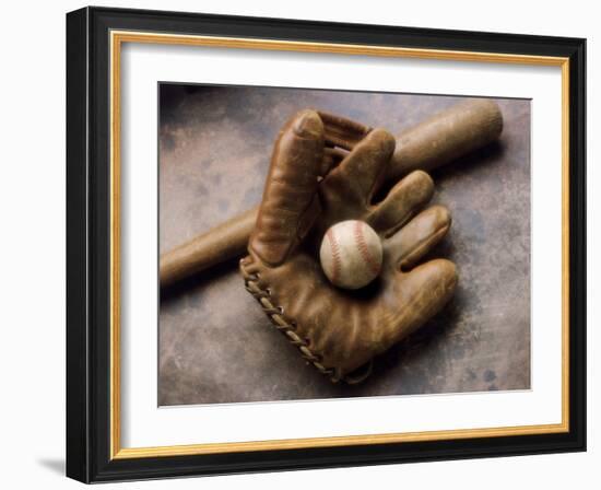 Baseball Still Life-null-Framed Photographic Print