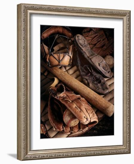 Baseball Still Life-null-Framed Photographic Print