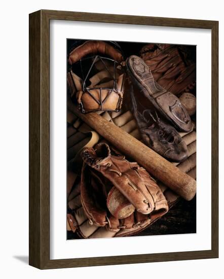 Baseball Still Life-null-Framed Photographic Print