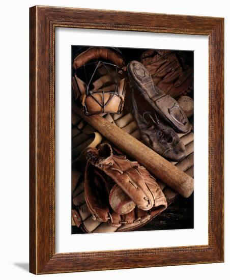 Baseball Still Life-null-Framed Photographic Print