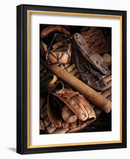 Baseball Still Life-null-Framed Photographic Print