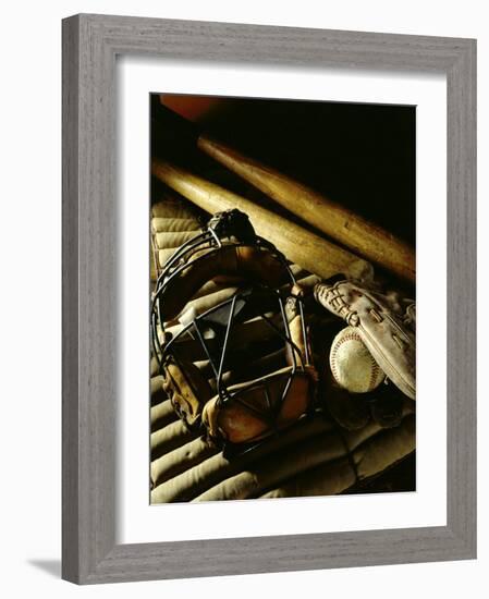 Baseball Still Life-null-Framed Photographic Print