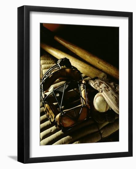 Baseball Still Life-null-Framed Photographic Print