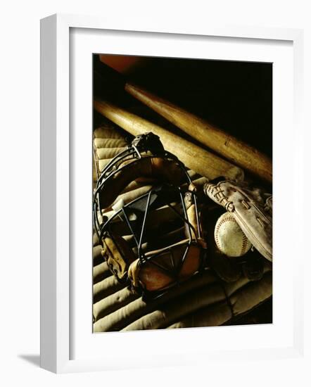 Baseball Still Life-null-Framed Photographic Print