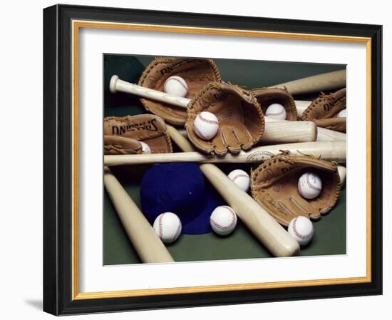 Baseball Still Life-null-Framed Photographic Print