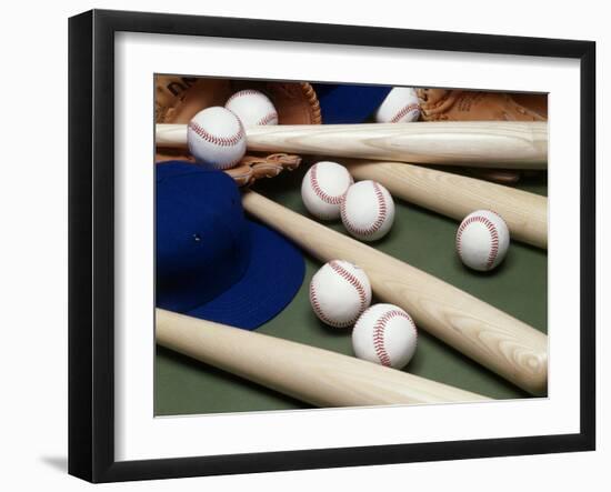 Baseball Still Life-null-Framed Photographic Print