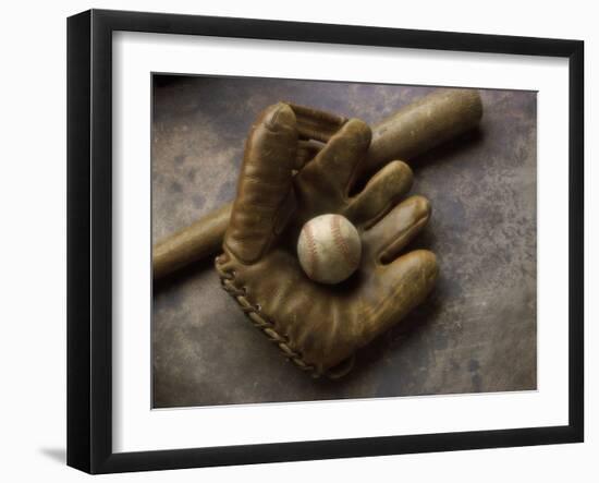 Baseball Still Life-null-Framed Photographic Print