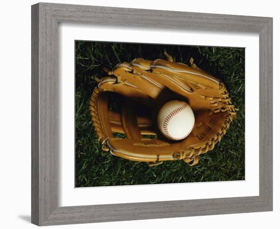 Baseball Still Life-null-Framed Photographic Print