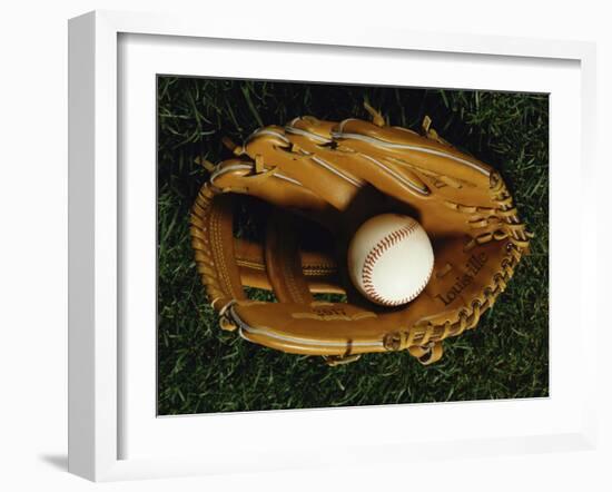 Baseball Still Life-null-Framed Photographic Print