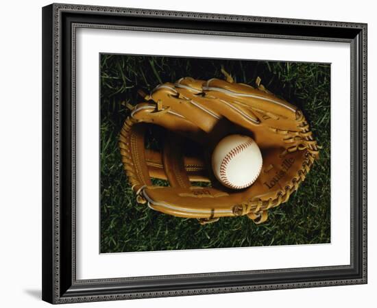 Baseball Still Life-null-Framed Photographic Print