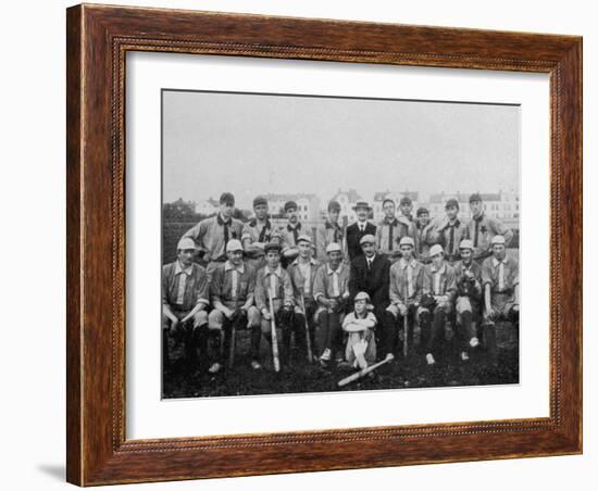 Baseball Team Photograph-null-Framed Photographic Print