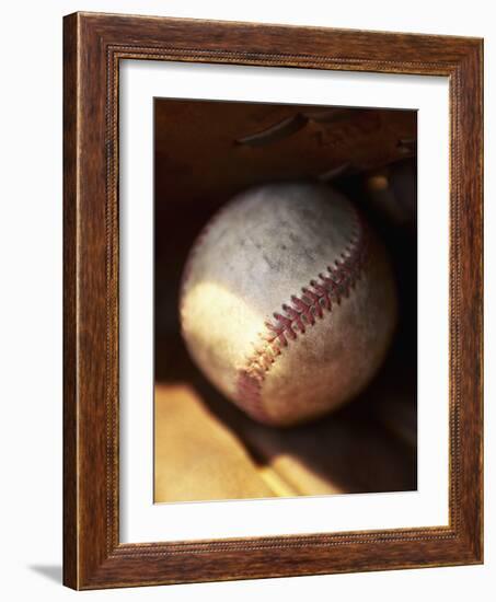 Baseball-Randy Faris-Framed Photographic Print