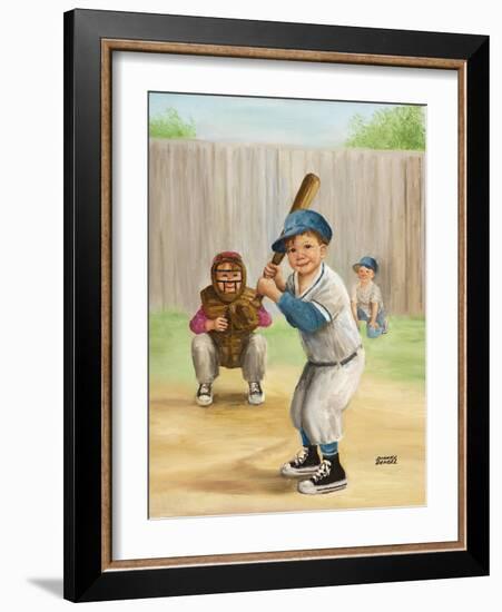 Baseball-Dianne Dengel-Framed Giclee Print