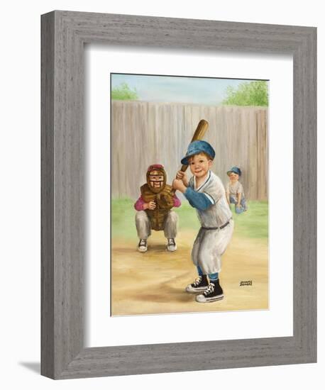 Baseball-Dianne Dengel-Framed Giclee Print