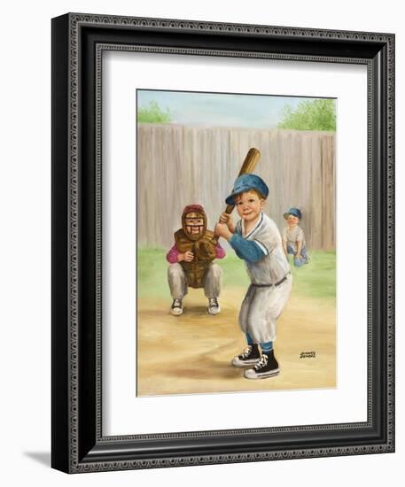 Baseball-Dianne Dengel-Framed Giclee Print