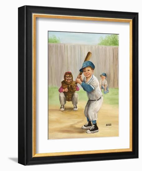 Baseball-Dianne Dengel-Framed Giclee Print