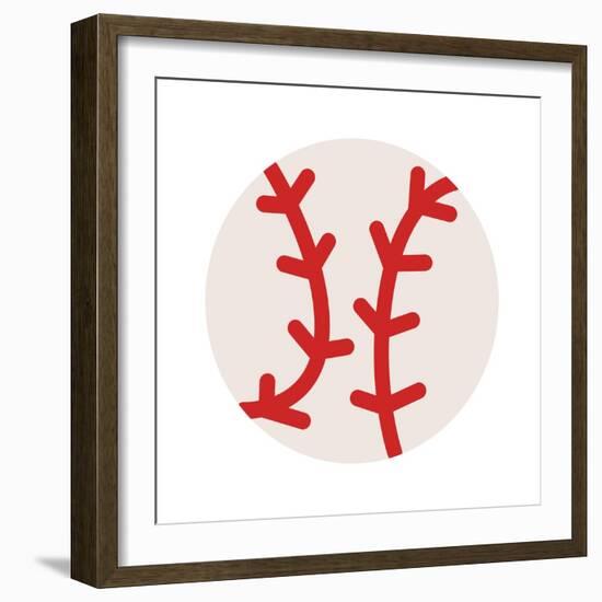 Baseball-Jace Grey-Framed Art Print